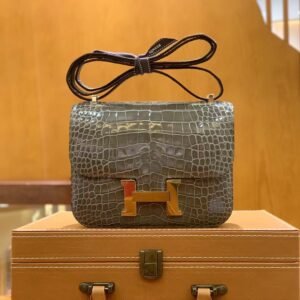 Buckle Flap Bag 19cm – Gris Elephant