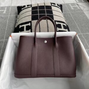 Garden Tote 30cm – Negonda, Rouge Sellier, Silver Hardware