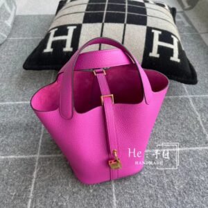 Bucket Tote 18cm – Clemence, Magnolia, Gold Hardware