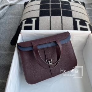 Convertible Crossbody 25cm – Clemence, Rouge Sellier, Silver Hardware