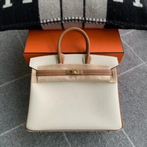Top-Handle Bag 25cm – Togo, Craie / Gold, Gold Hardware