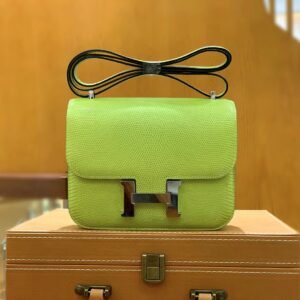 Buckle Flap Bag 19cm – Lizard, Granny, Silver Hardware
