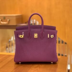 Top-Handle Bag 25cm – Togo, Actiniae Purple, Gold Hardware