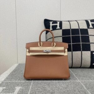 Top-Handle Bag 25cm – Togo, Gold, Silver Hardware