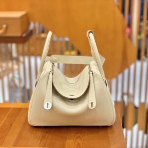 Double-Zip Bag 30cm – Togo, Craie