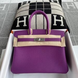 Top-Handle Bag 30cm – Togo, Anemone, Silver Hardware