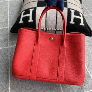Garden Tote 30cm – Negonda, Rouge Casaque, Silver Hardware