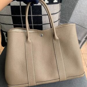 Garden Tote 36cm – Country, Etoupe, Silver Hardware