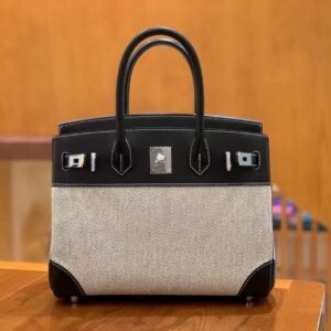 Top-Handle Bag 25cm – Swift, Noir