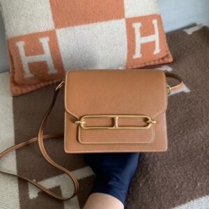 Rolling-Clasp Flap Bag 19cm – Evercolor, Gold, Gold Hardware