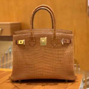 Top-Handle Bag 30cm – Niloticus, Gold Hardware