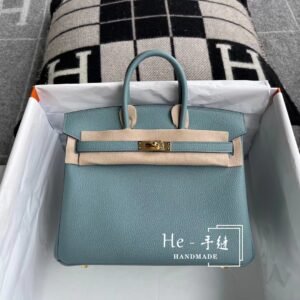 Top-Handle Bag 25cm – Togo, Cile, Gold Hardware