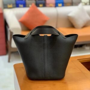 Bucket Tote 18cm – Togo, Noir (AG-16305)