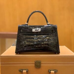 Mini Turnlock Flap Bag – Noir (AG-13109)