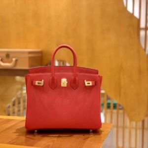 Top-Handle Bag 25cm – Epsom, Rouge, Gold Hardware