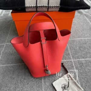 Bucket Tote 18cm – Clemence, Rose Texas, Silver Hardware