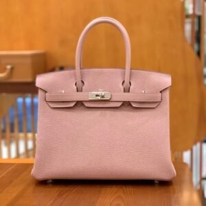 Top-Handle Bag 30cm – Togo, Taro Purple, Silver Hardware
