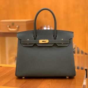 Top-Handle Bag 30cm – Togo, Cypress Green, Gold Hardware