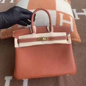Top-Handle Bag 25cm – Togo, Sienne, Gold Hardware
