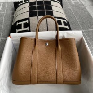 Garden Tote 30cm – Negonda, Beige De Weimer, Silver Hardware
