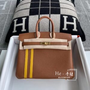 Top-Handle Bag 25cm – Togo, Gold, Gold Hardware (AG-19057)