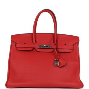 Hermes Birkin 35 Geranium Togo Palladium Hardware (MAC-H-B-250325-11)