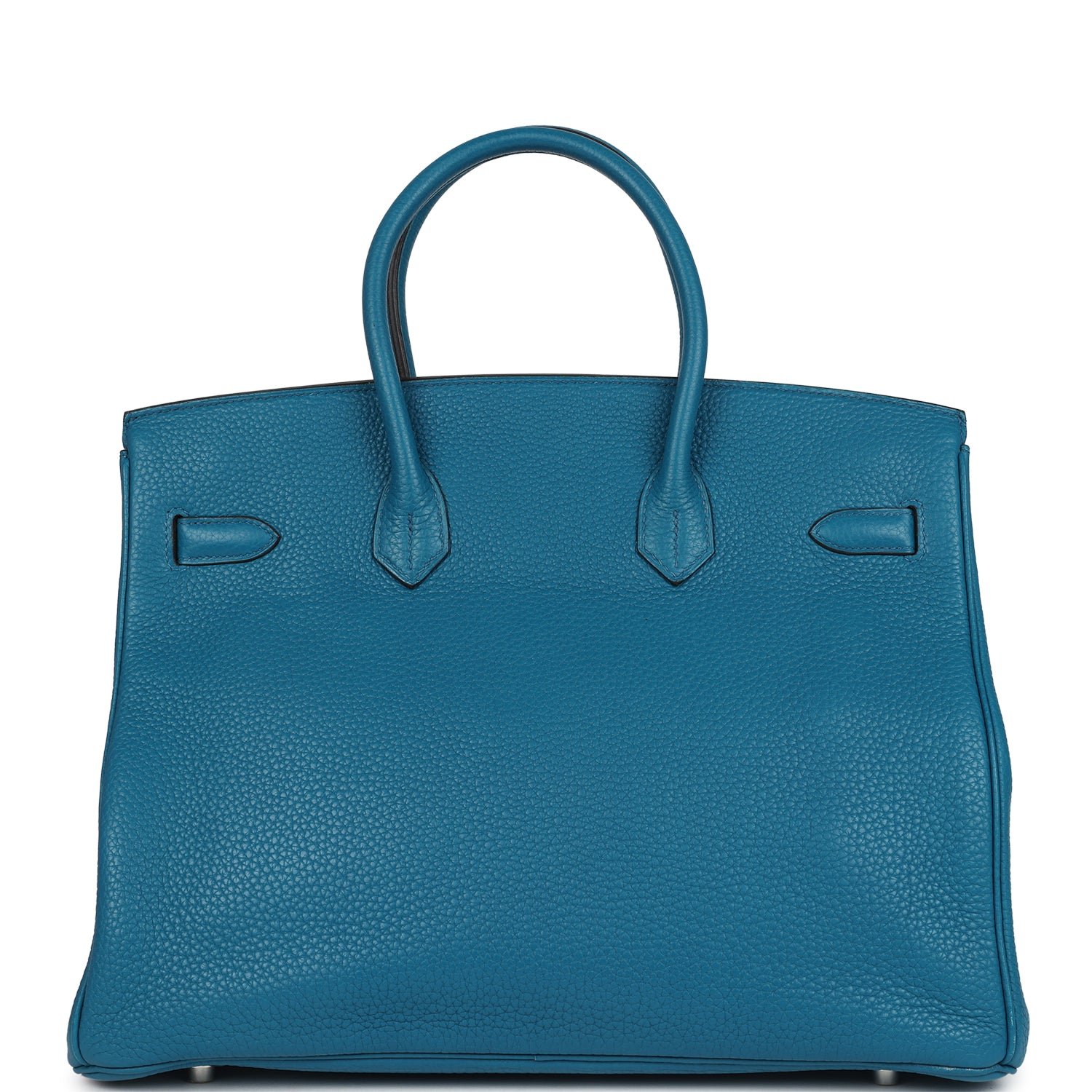 Hermes Birkin 35 Bleu Izmir Verso Clemence Palladium Hardware - Image 4