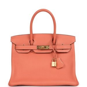 Hermes Birkin 30 Crevette Clemence Gold Hardware