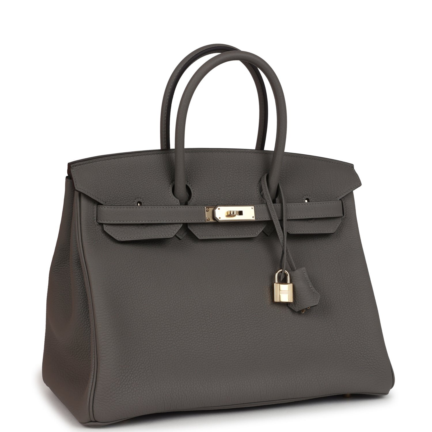 Hermes Birkin 35 Gris Meyer Togo Permabrass Hardware - Image 2