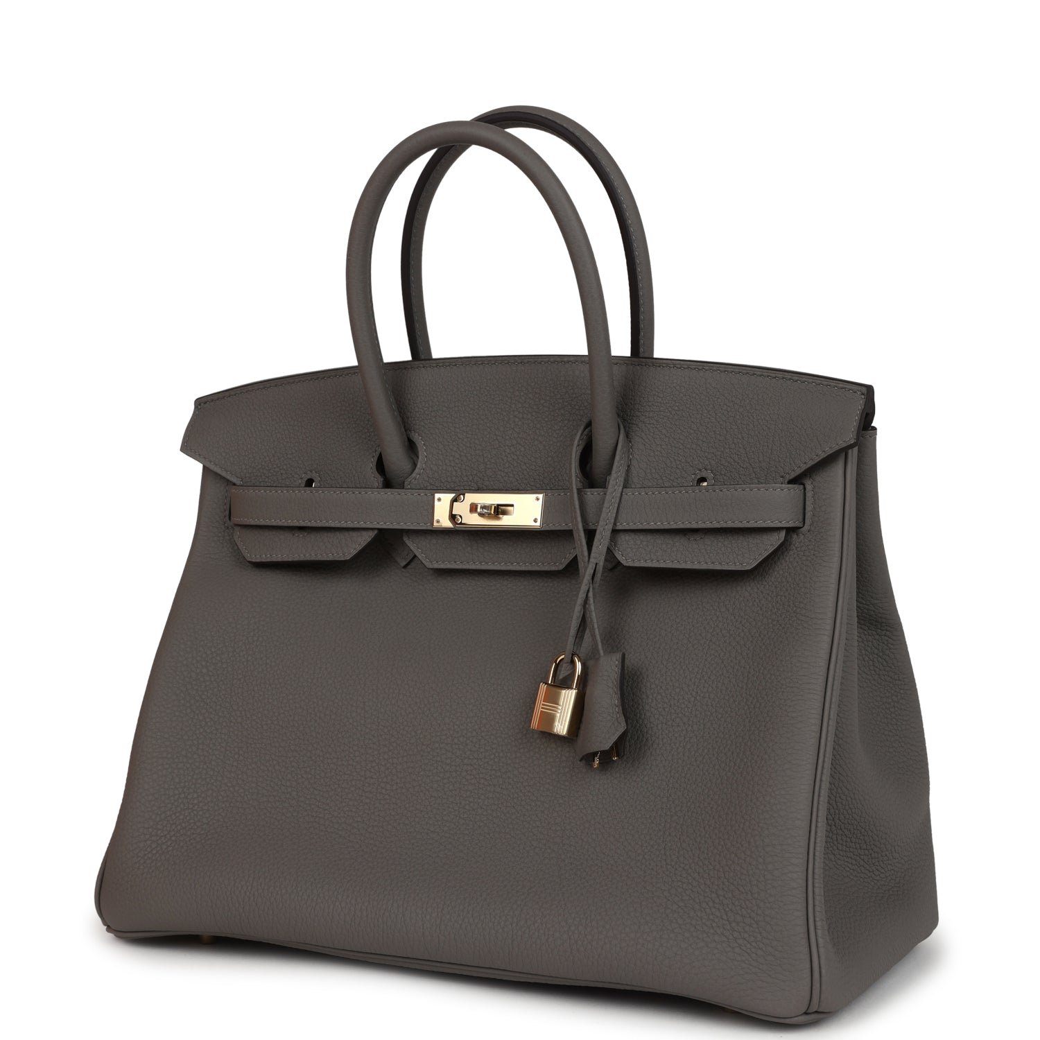 Hermes Birkin 35 Gris Meyer Togo Permabrass Hardware - Image 5