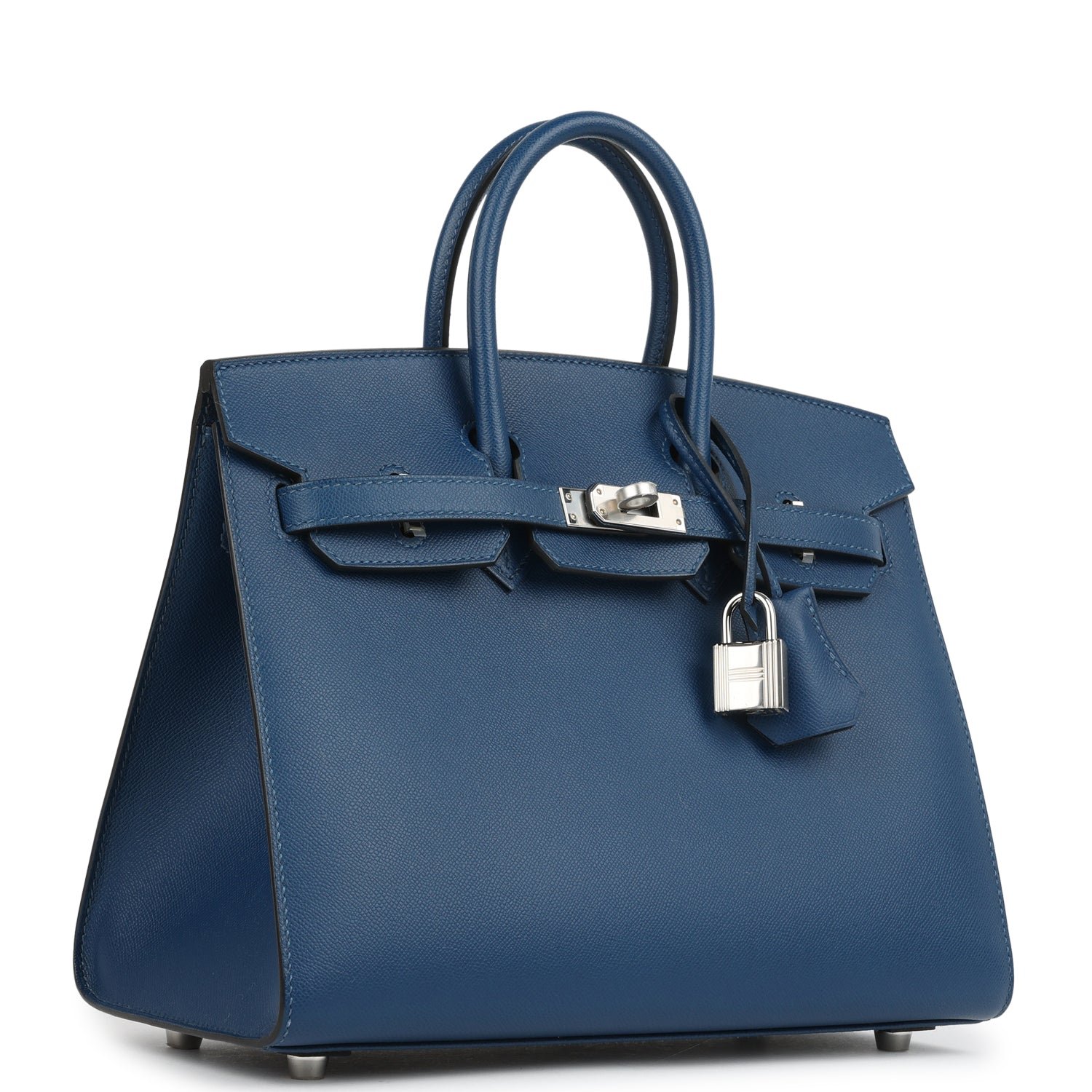 Hermes Birkin Sellier 25 Deep Bleu Madame Palladium Hardware - Image 2