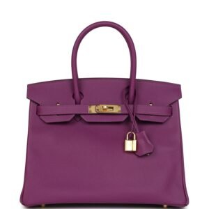Hermes Birkin 30 Anemone Epsom Gold Hardware
