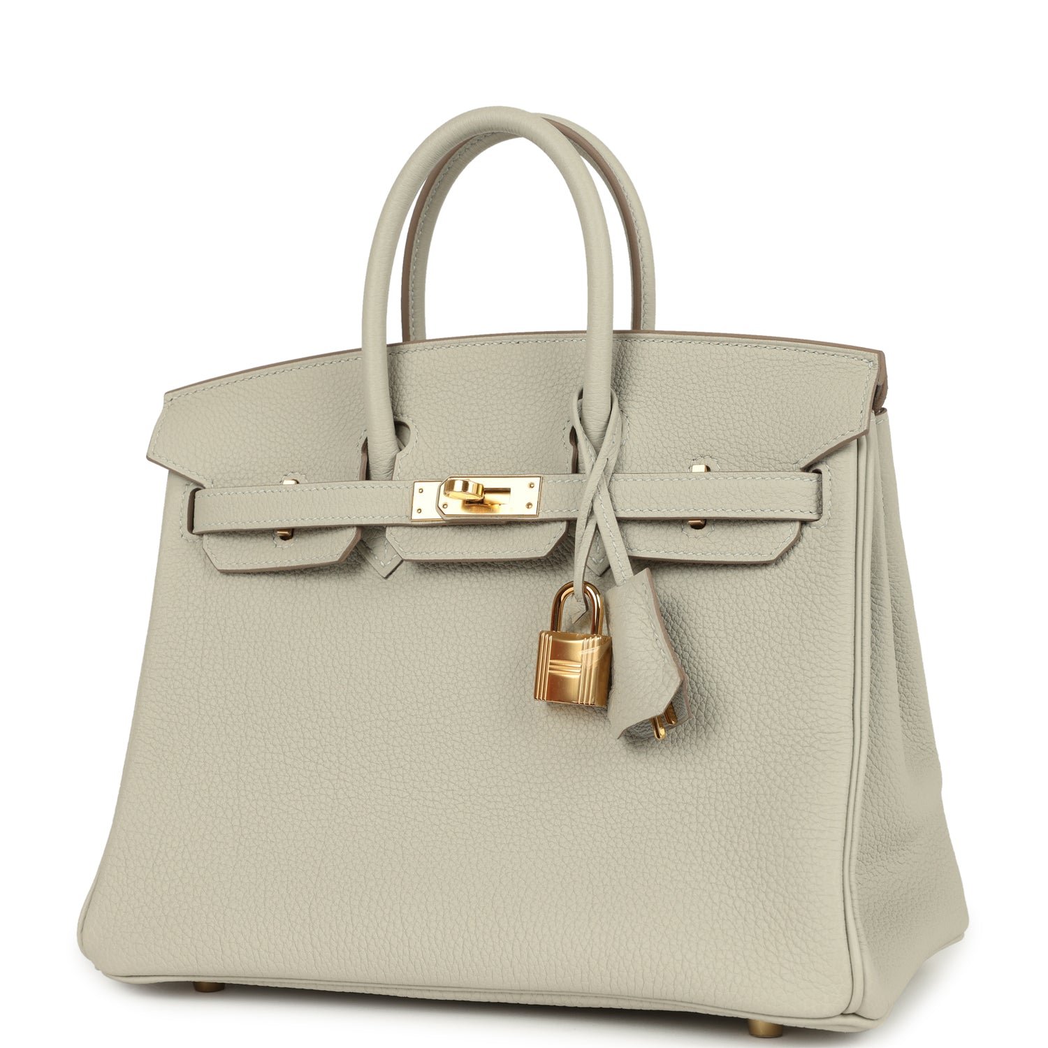Hermes Birkin 25 Gris Perle Togo Gold Hardware - Image 5
