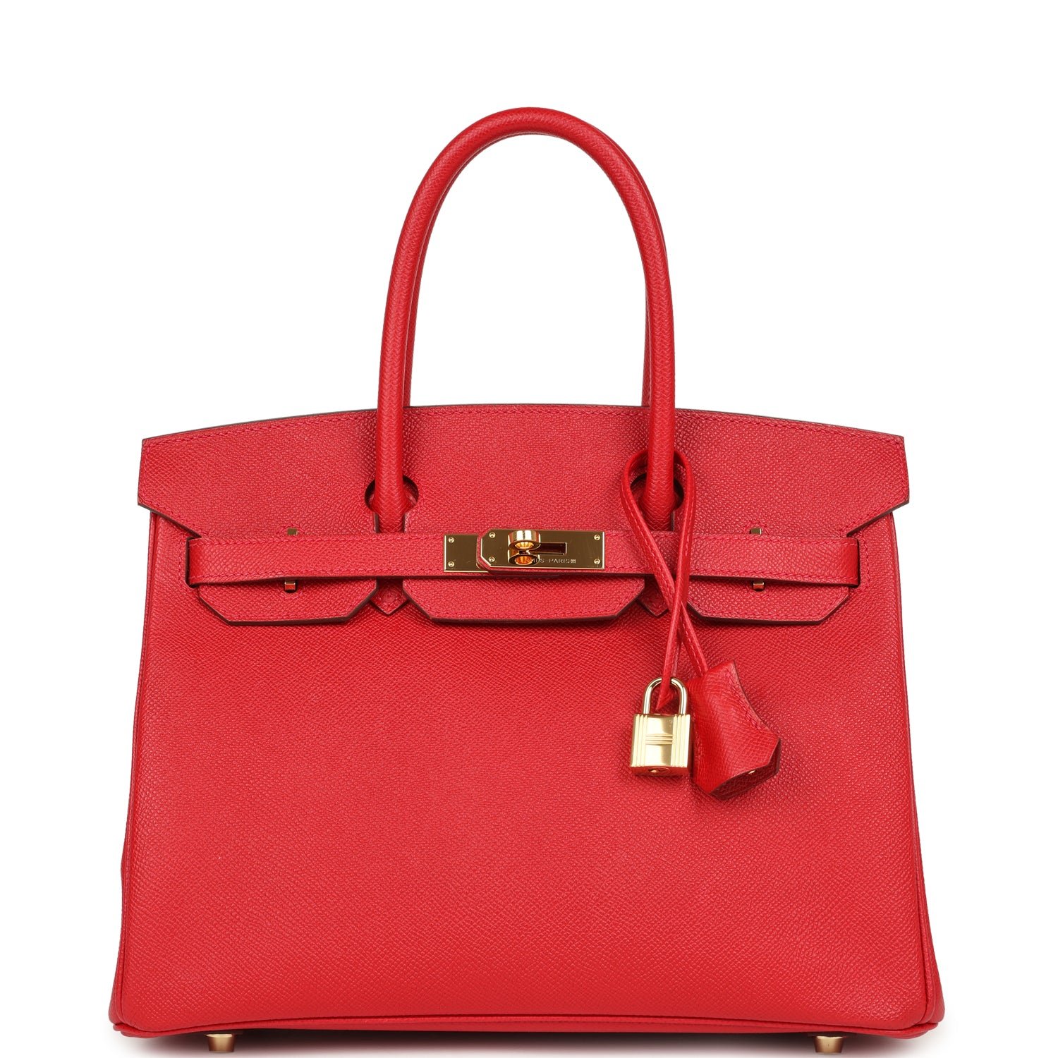 Hermes Birkin 30 Rouge Casaque Epsom Gold Hardware (MAC-H-B-251028-5)