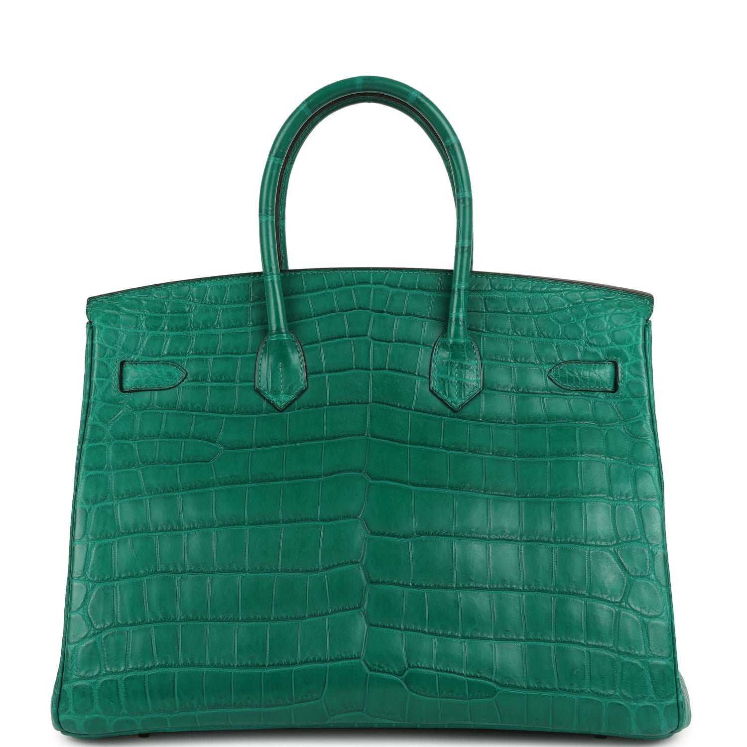 Hermes Birkin 35 Malachite Matte Niloticus Crocodile Palladium Hardware - Image 4