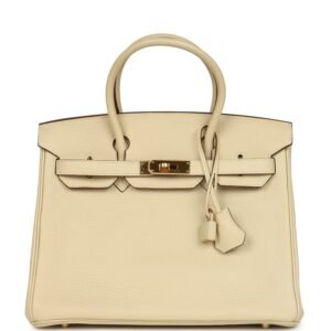 Hermes Birkin 30 Parchemin Clemence Gold Hardware