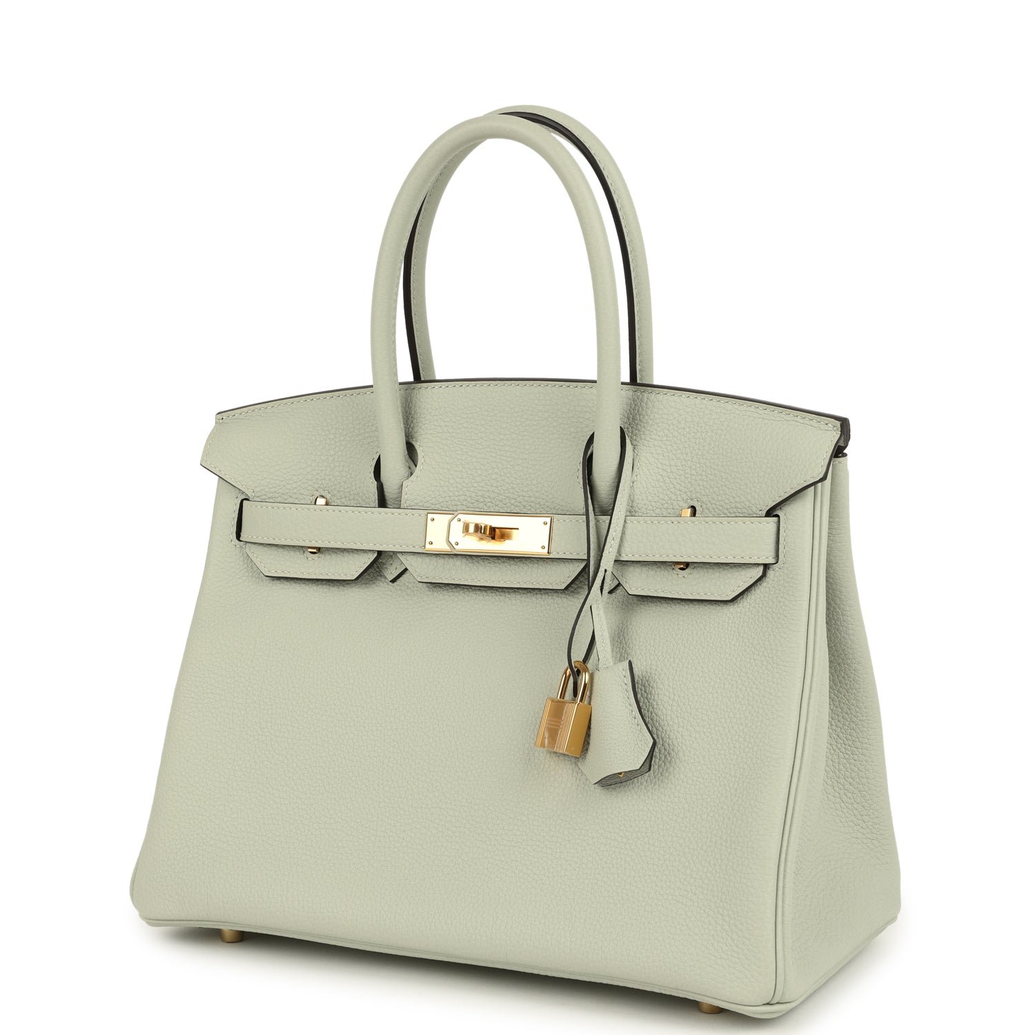 Hermes Birkin 30 Gris Neve Togo Gold Hardware - Image 5