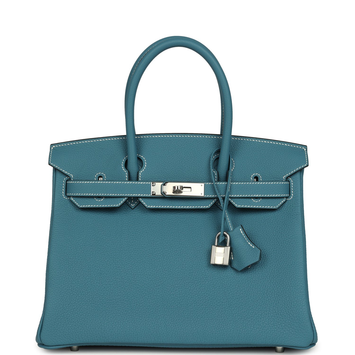 Hermes Birkin 30 Blue Jean Togo Palladium Hardware
