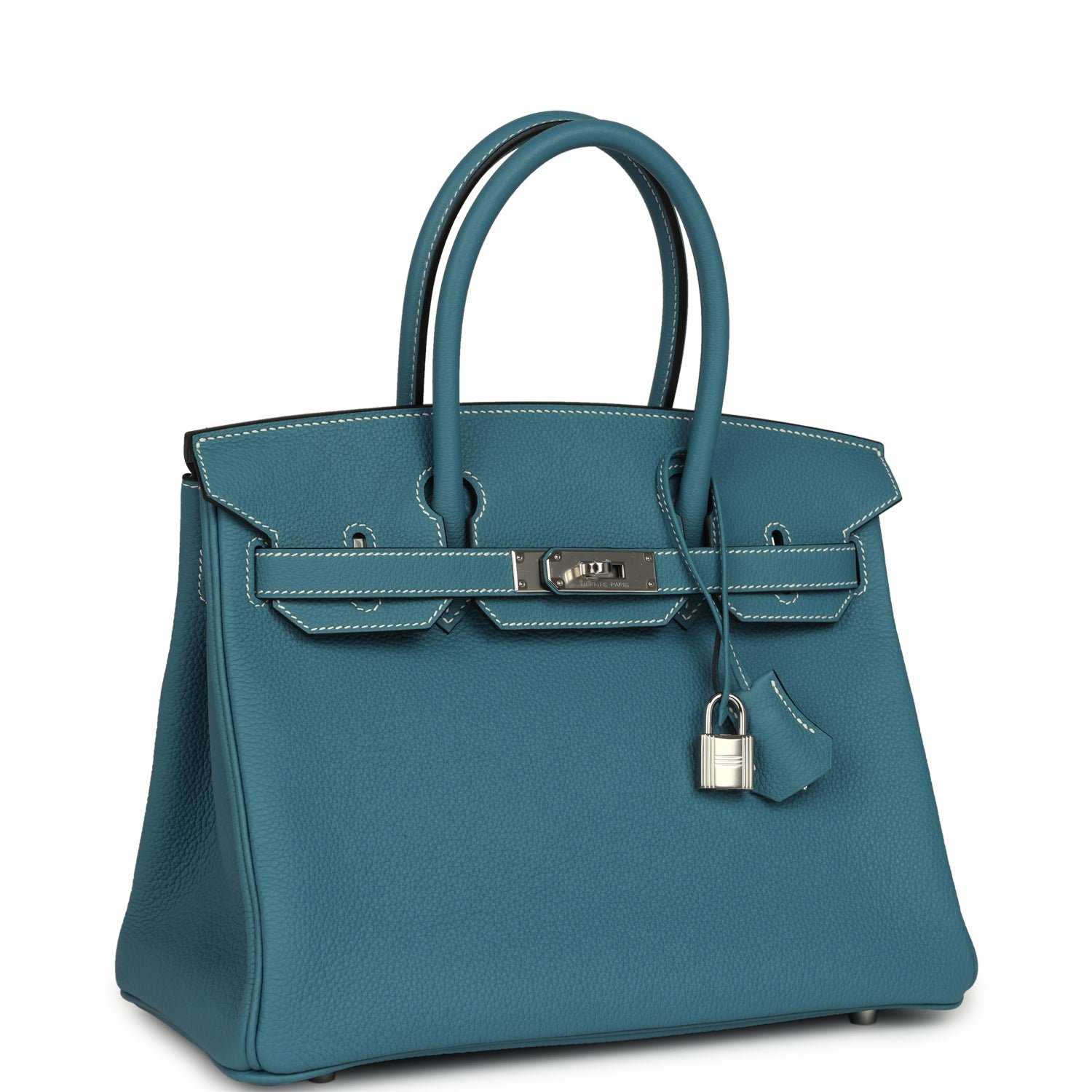 Hermes Birkin 30 Blue Jean Togo Palladium Hardware - Image 2