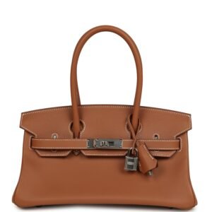 Hermes Shoulder Birkin Light 29 Gold Evercolor Palladium Hardware
