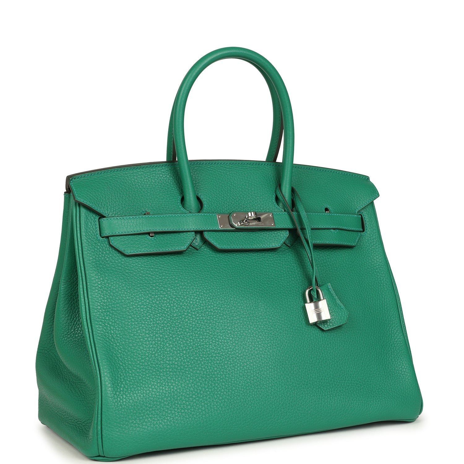 Hermes Birkin 35 Vert Vertigo Verso Clemence Palladium Hardware - Image 2