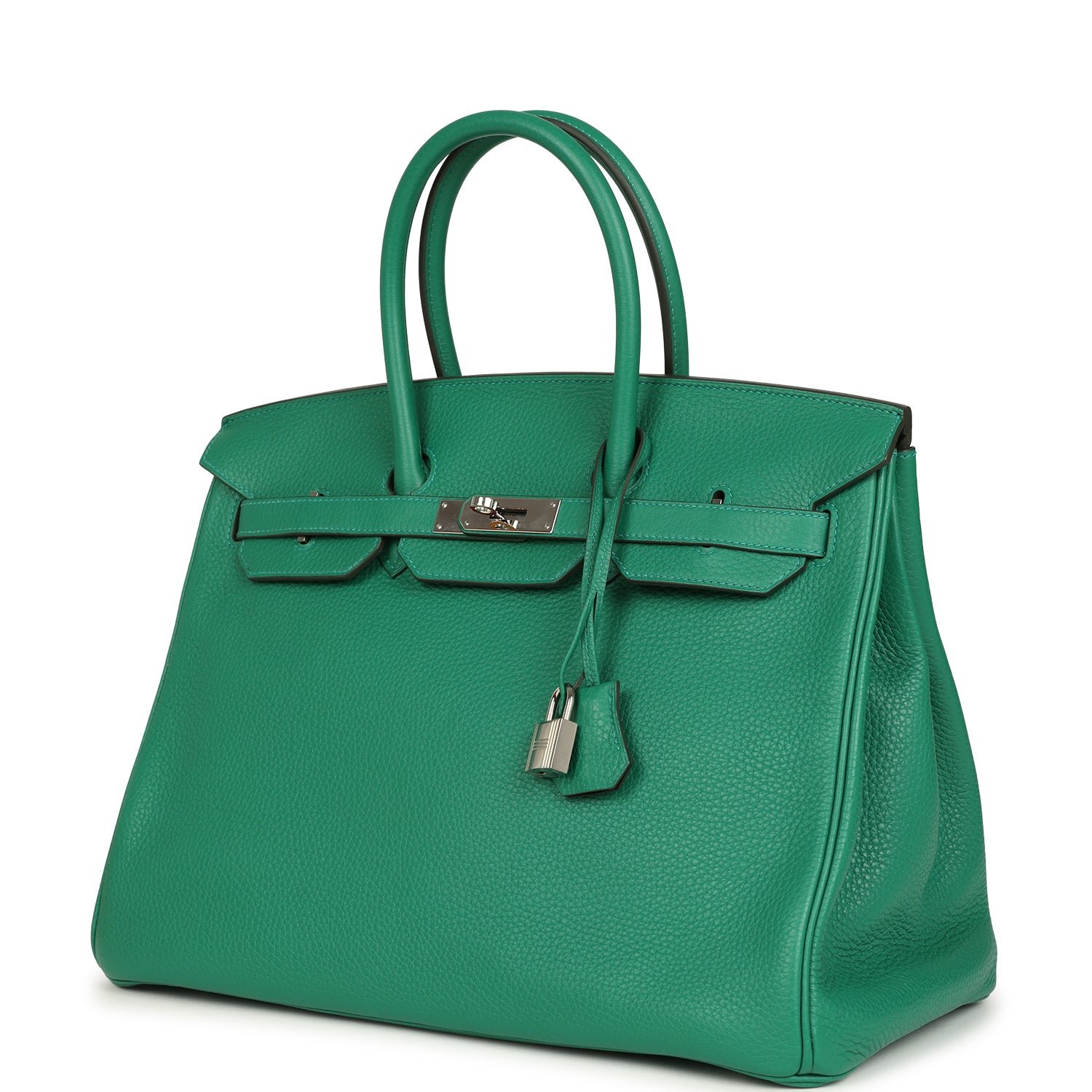 Hermes Birkin 35 Vert Vertigo Verso Clemence Palladium Hardware - Image 5