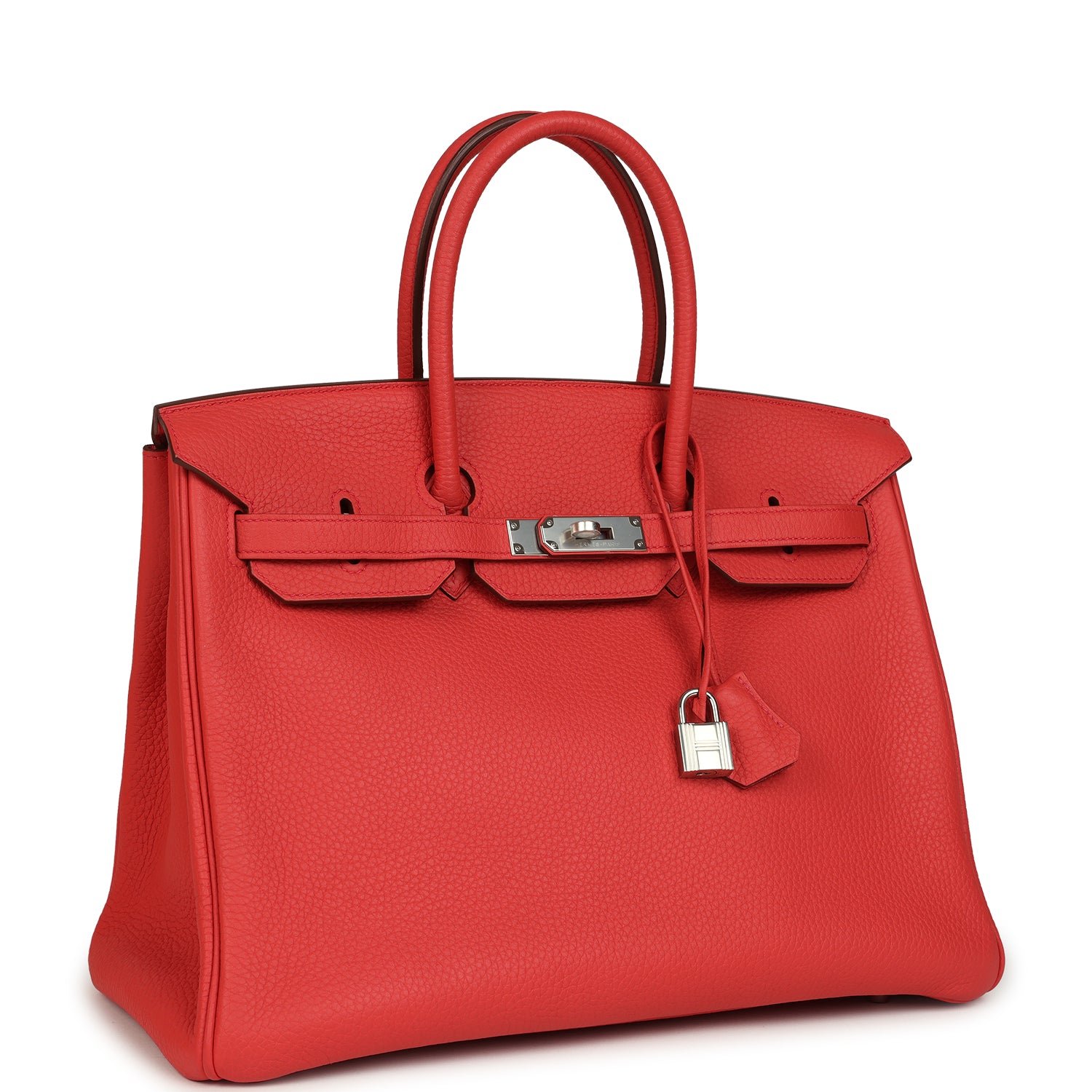Hermes Birkin 35 Bougainvillea Clemence Palladium Hardware - Image 2