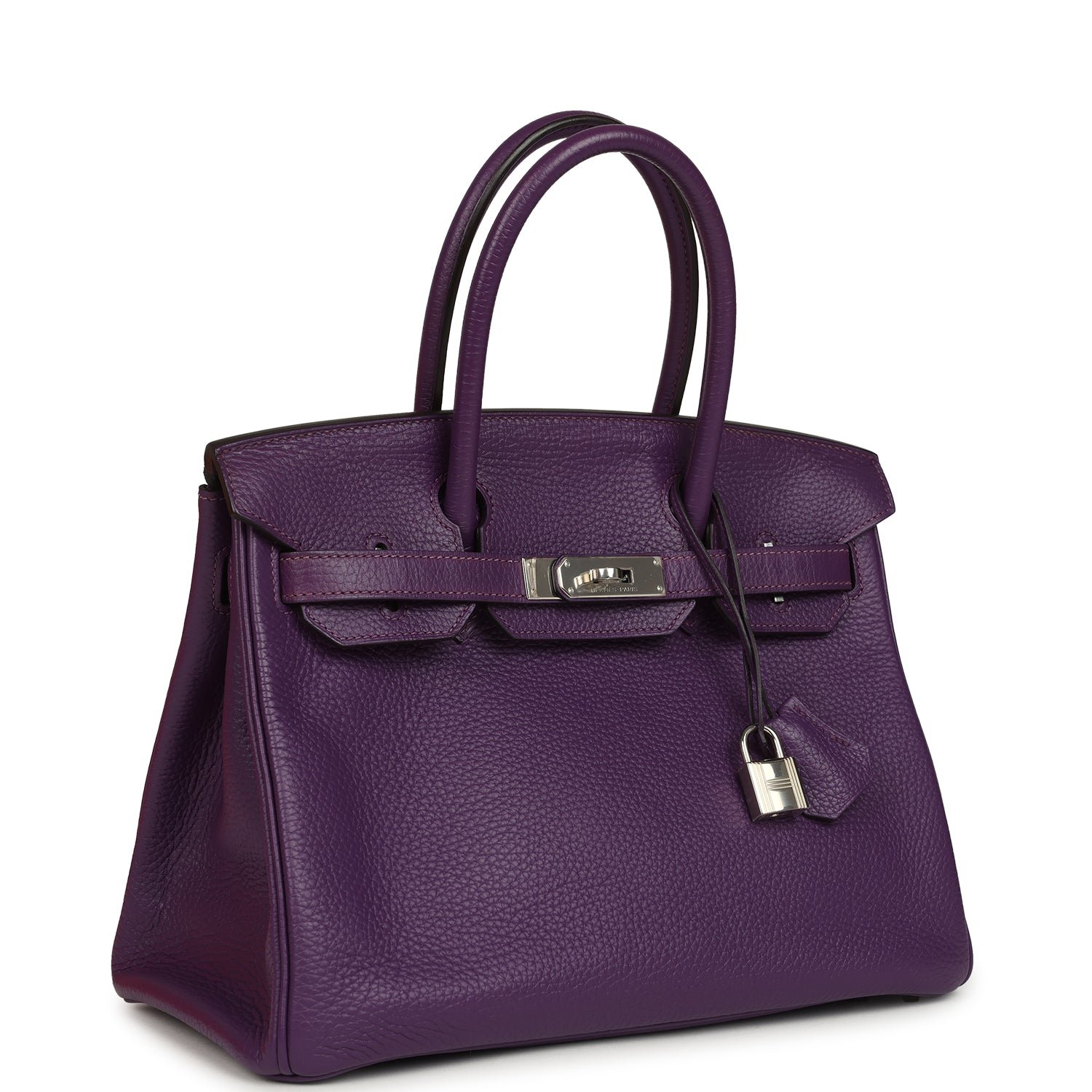 Hermes Birkin 30 UItraviolet Clemence Palladium Hardware - Image 2