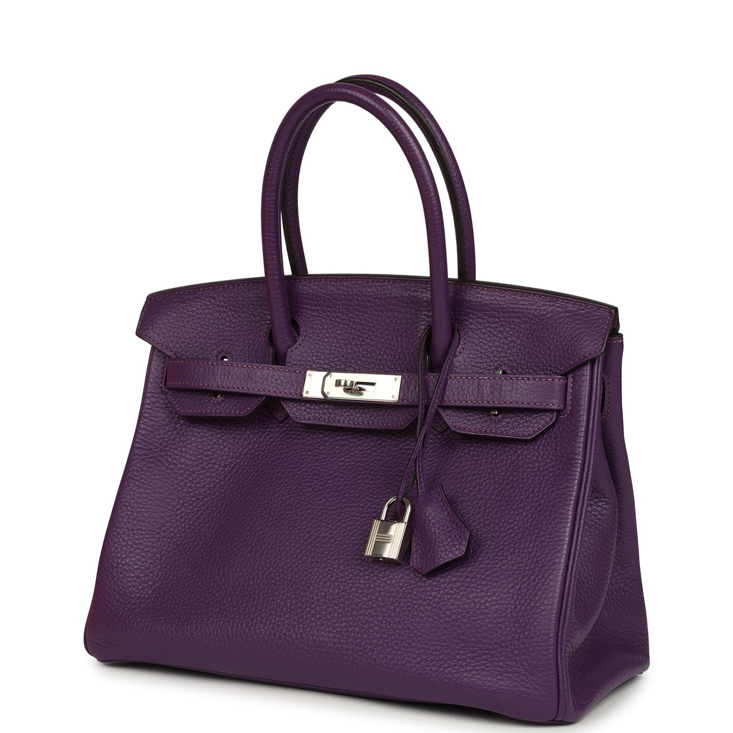 Hermes Birkin 30 UItraviolet Clemence Palladium Hardware - Image 5