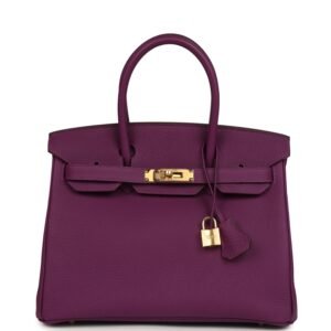 Hermes Birkin 30 Anemone Togo Gold Hardware (MAC-H-B-260217-1-TL)