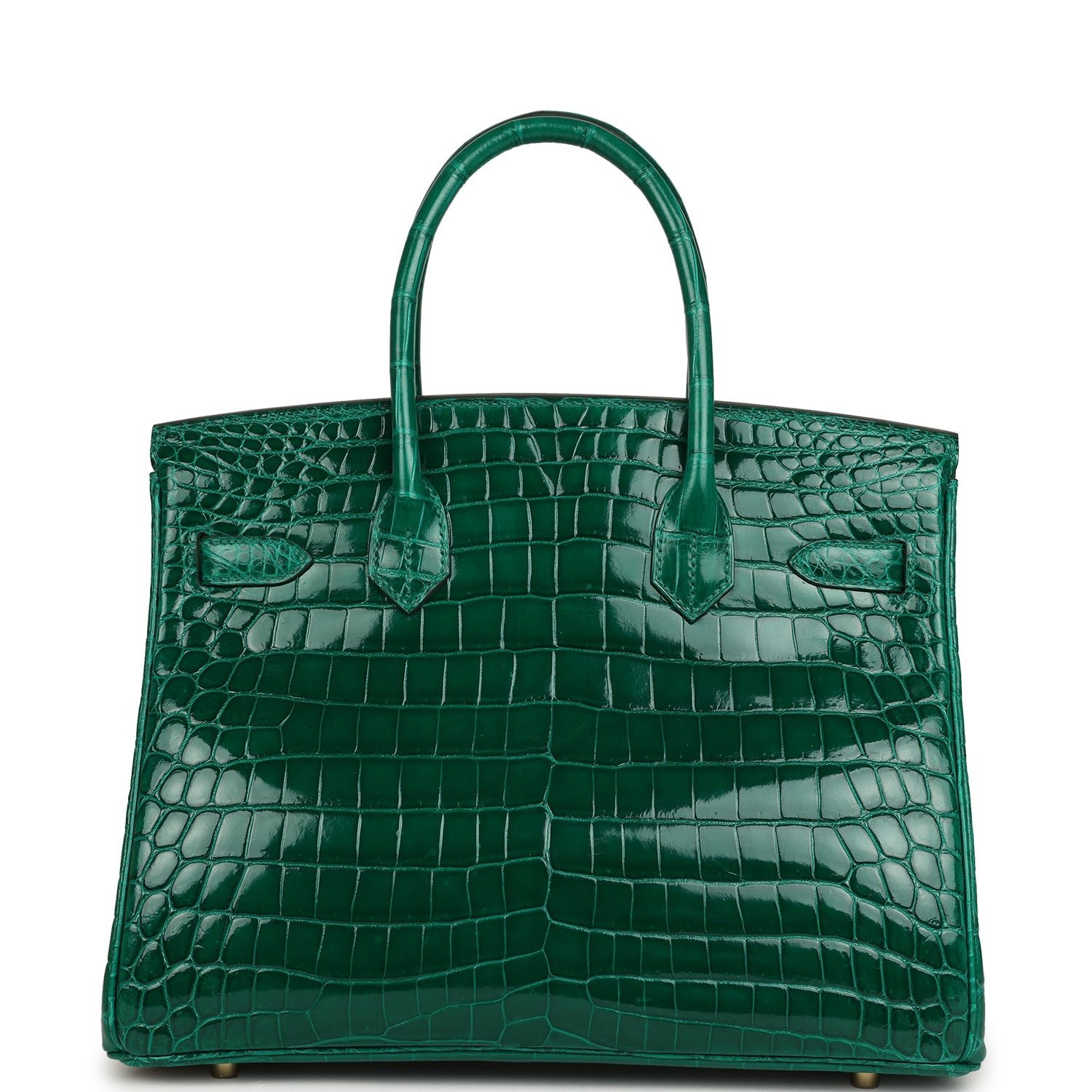 Hermes Birkin 30 Vert Emerald Shiny Niloticus Crocodile Gold Hardware - Image 4