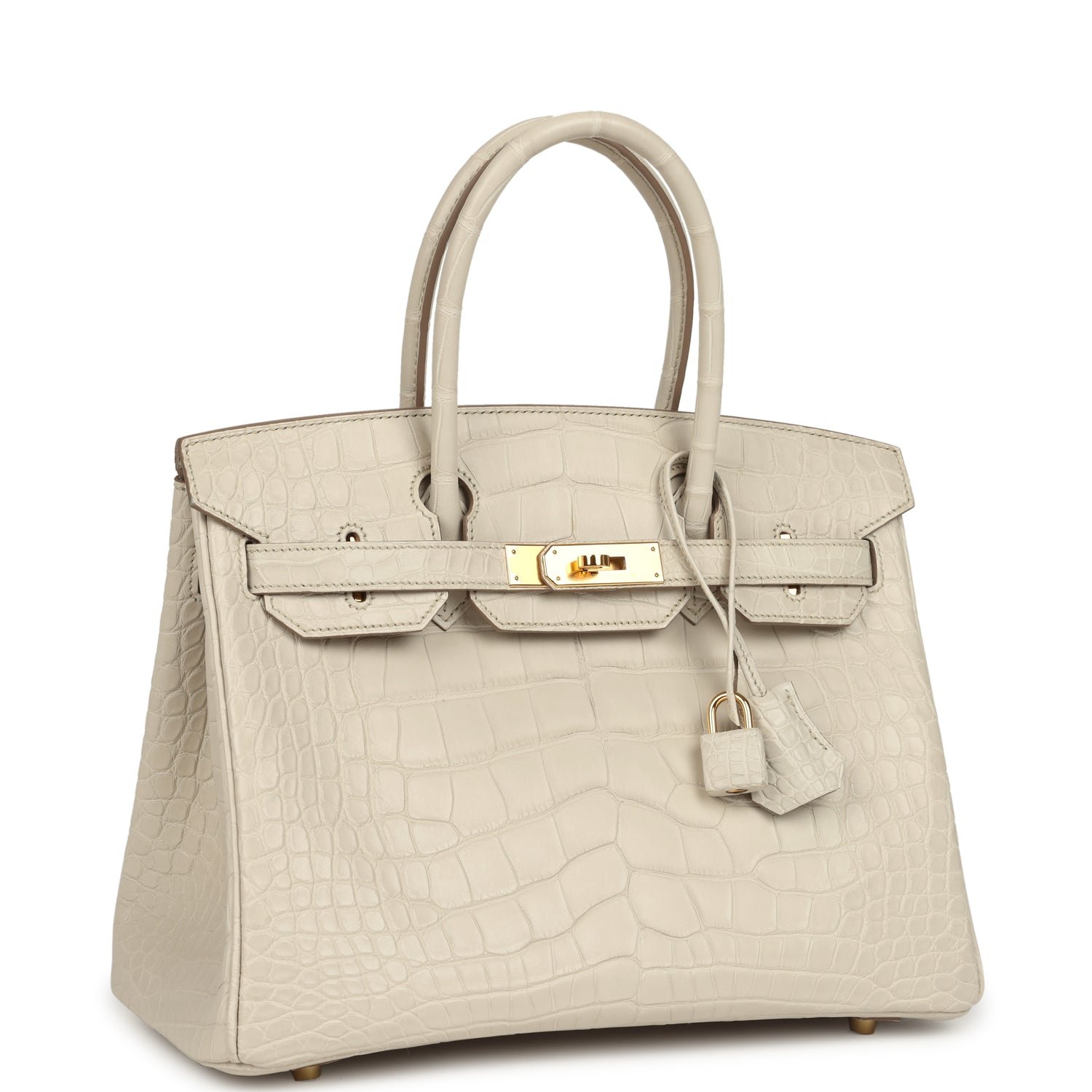 Hermes Birkin 30 Beton Matte Alligator Gold Hardware - Image 2