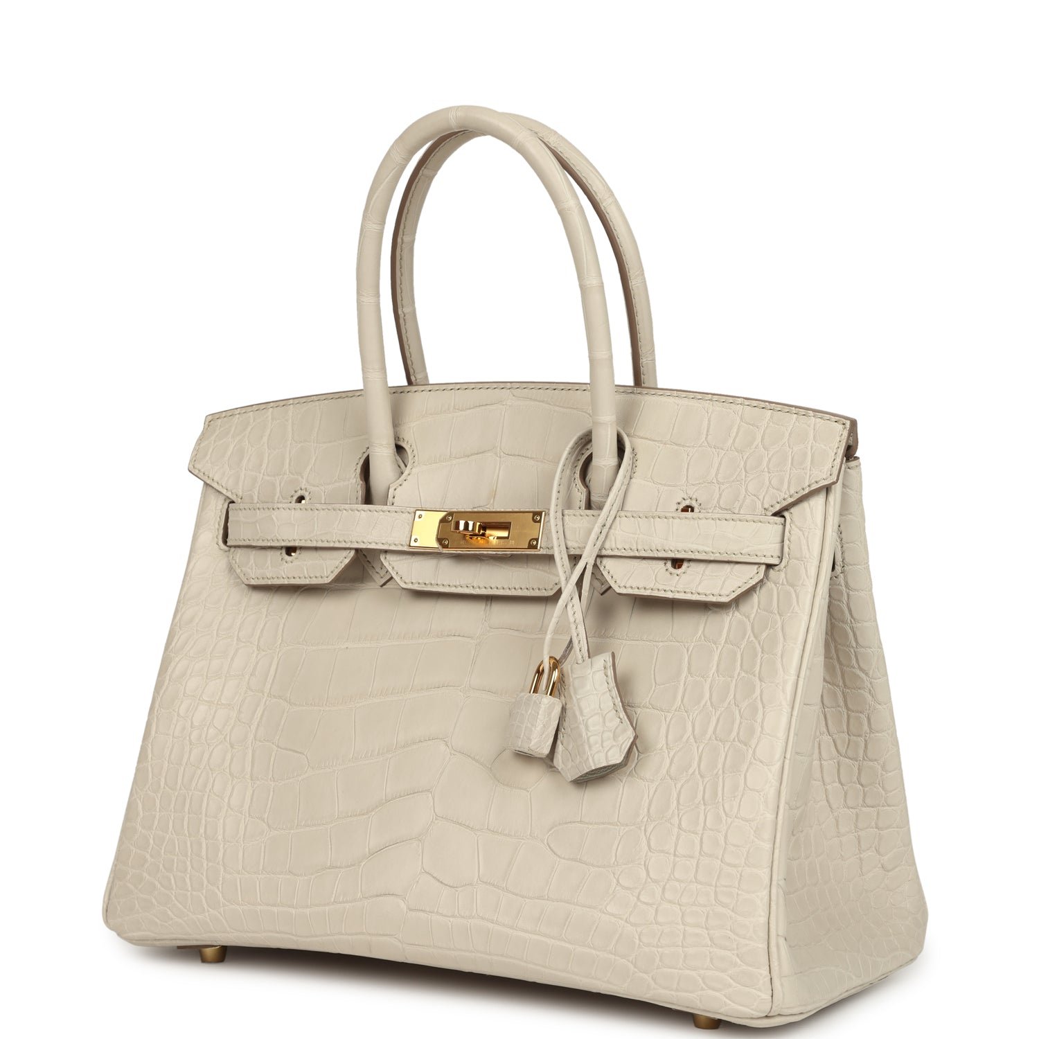 Hermes Birkin 30 Beton Matte Alligator Gold Hardware - Image 5