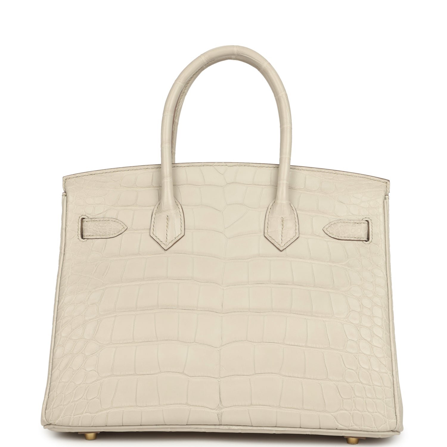 Hermes Birkin 30 Beton Matte Alligator Gold Hardware - Image 4